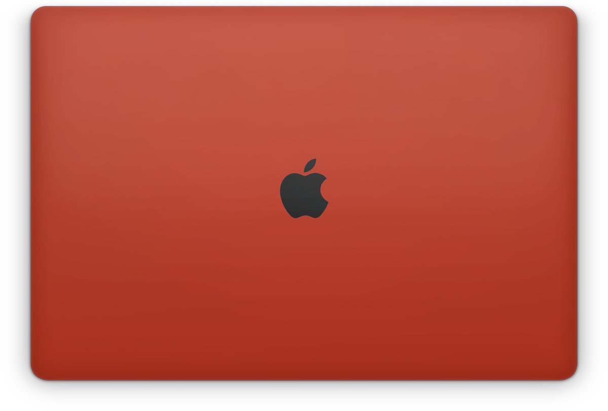 Macbook Pro 16’’ [2021 Met Apple M1 chip] Skin Mat Rood - 3M Wrap